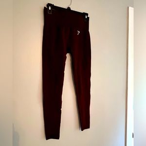 Gymshark maroon leggings size small